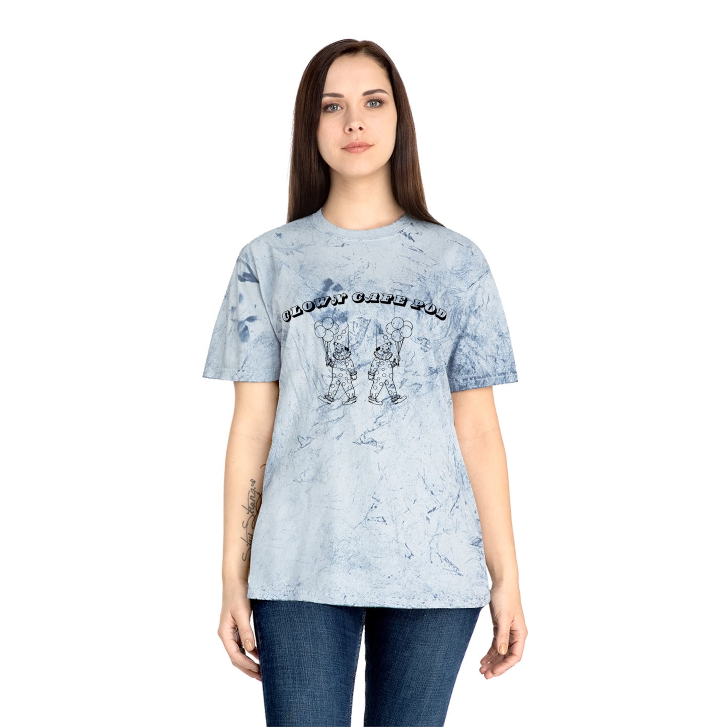 Tie-Dye Clown Cafe Pod Unisex Tee