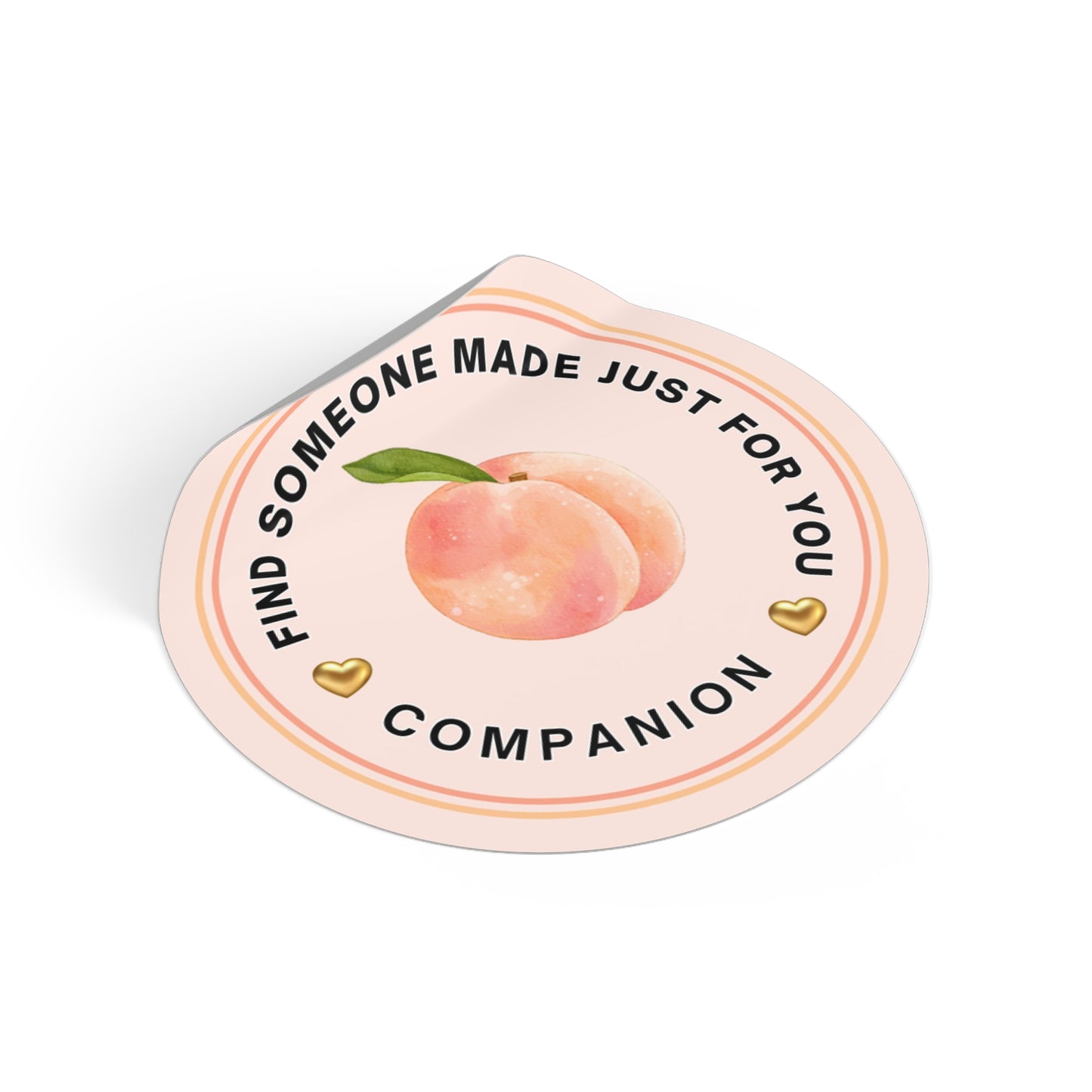 Companion Peach Sticker