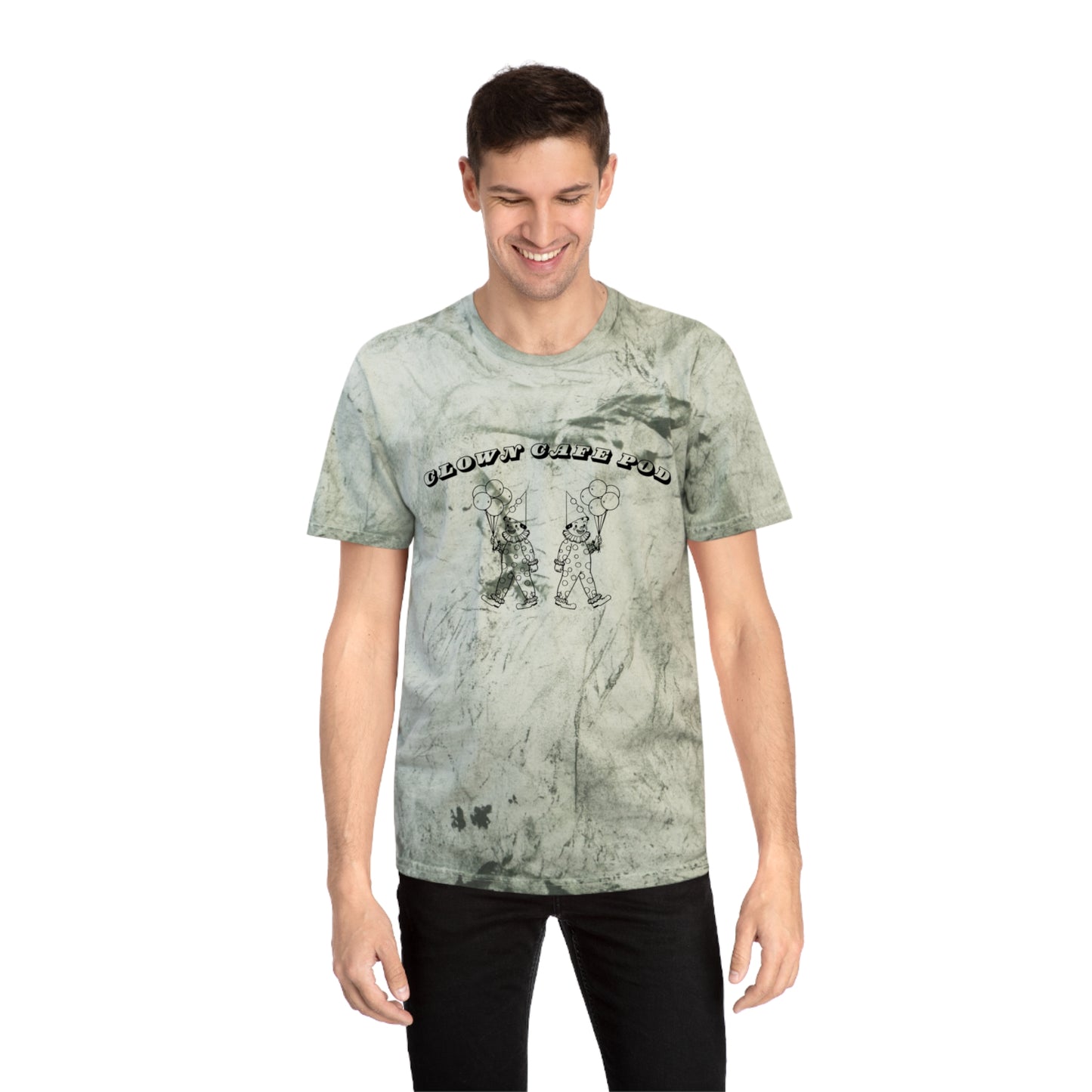 Tie-Dye Clown Cafe Pod Unisex Tee