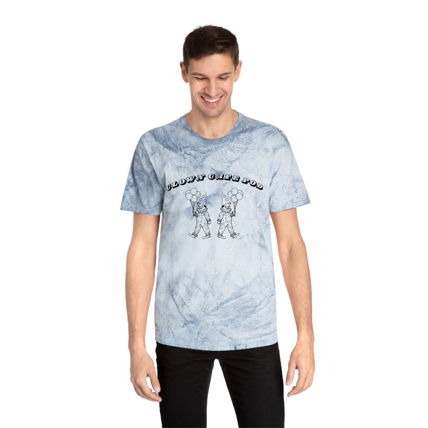 Tie-Dye Clown Cafe Pod Unisex Tee