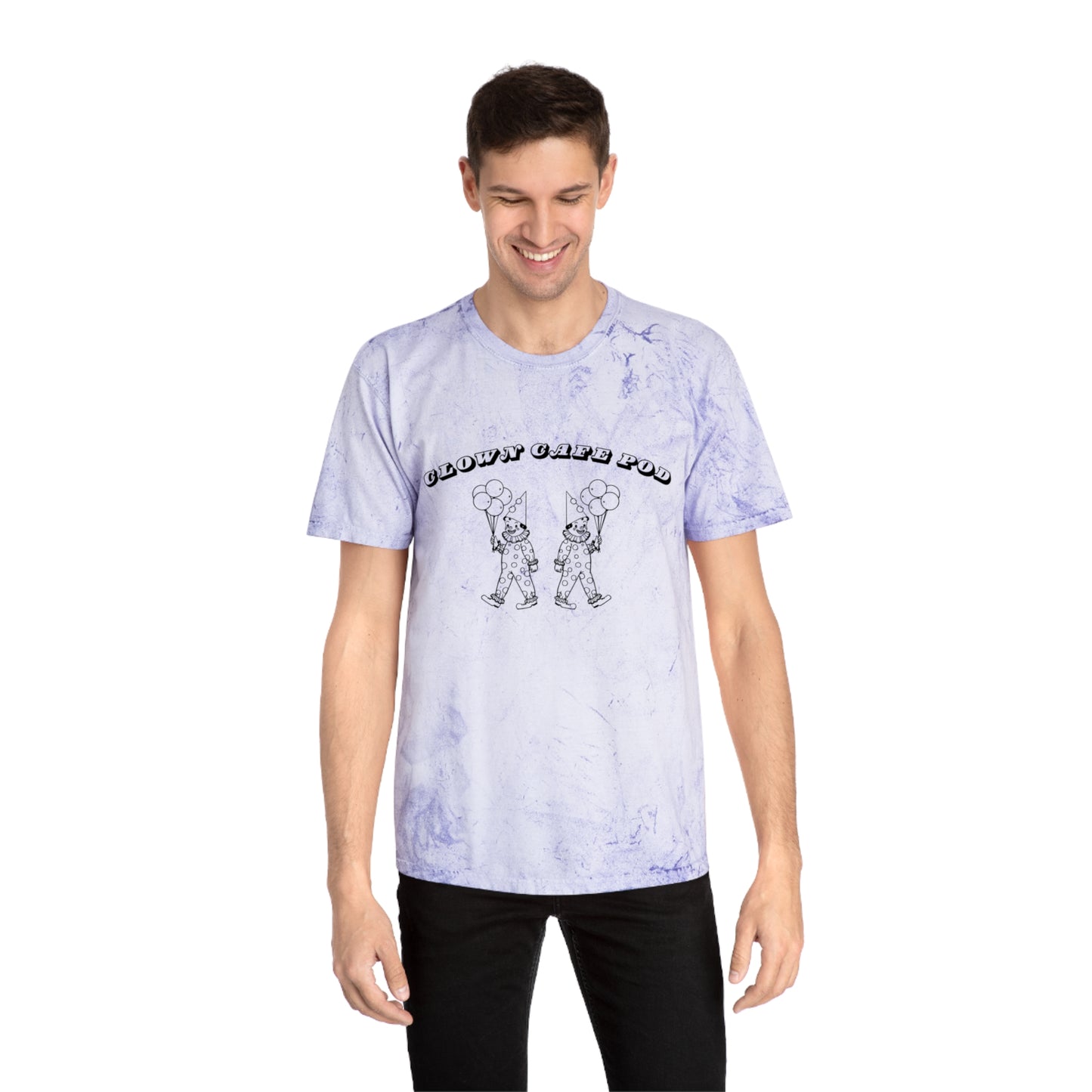 Tie-Dye Clown Cafe Pod Unisex Tee