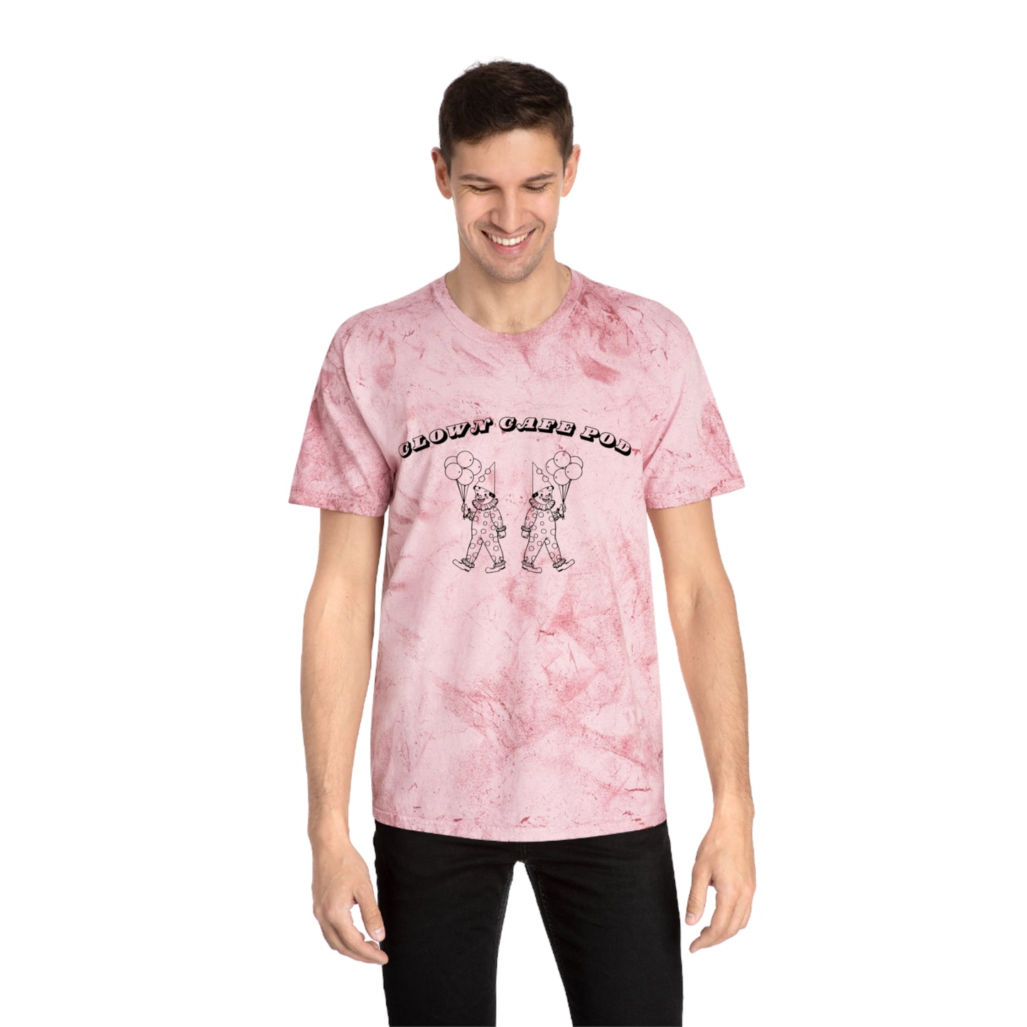 Tie-Dye Clown Cafe Pod Unisex Tee