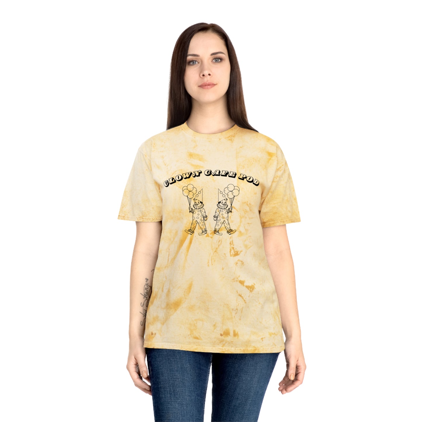 Tie-Dye Clown Cafe Pod Unisex Tee